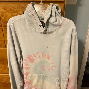 Abercrombie and Fitch tie die hoodie.